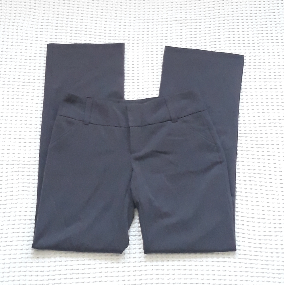 Daisy Fuentes Wide Leg Dress Pants - Size 4 Classic Charcoal Gray Pants - Picture 7 of 9